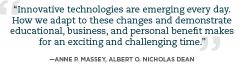 Pull quote from Dean Massey regarding innovative technologies