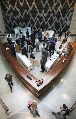 A host of students participates in the 2015 Burrill Business Plan Competition on Friday, May 1, 2015 at Grainger Hall.