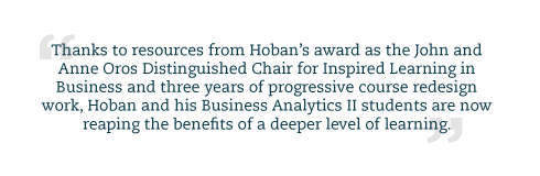 A block quote about the impact of Hoban's work.