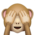 hiding monkey emoji