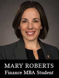 Mary Roberts Finance MBA Student