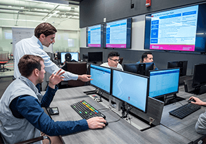 Students have access to cutting-edge technology in the Finance and Analytics Lab