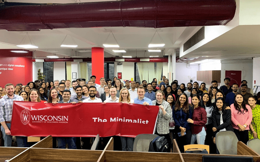 The Marketing MBAs with the full team from The Minimalist's Mumbai Office