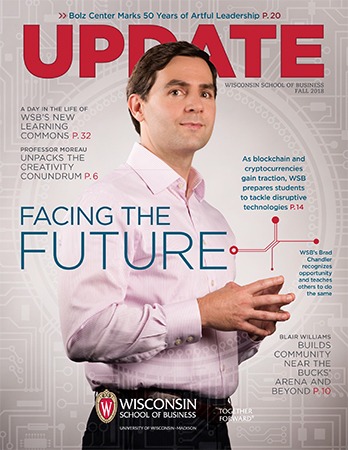 Brad Chandler on the cover of Update