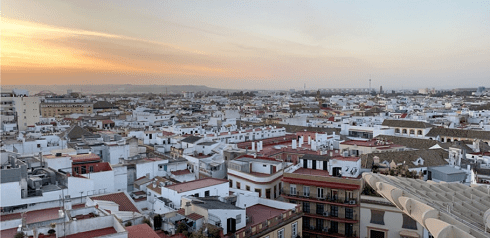 Rooftop view of Seville, Spain