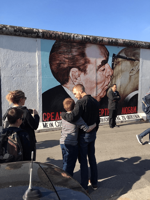 political wall art at the Berlin Wall