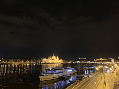 River at night