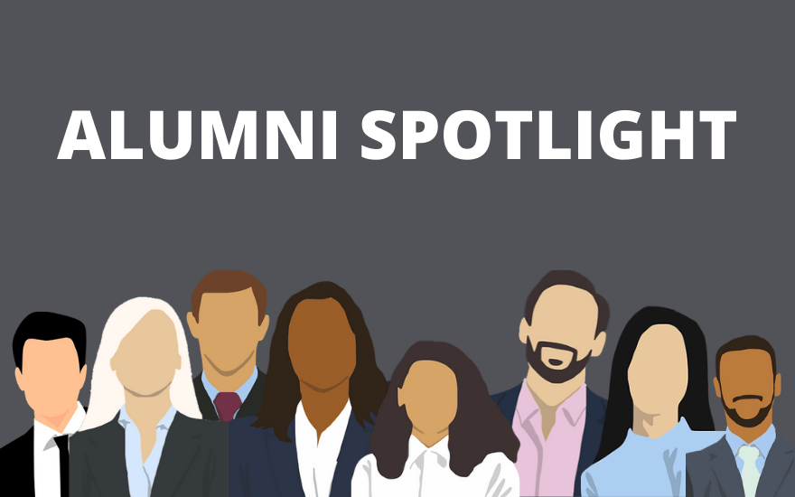 Alumni Spotlight Dark Grey