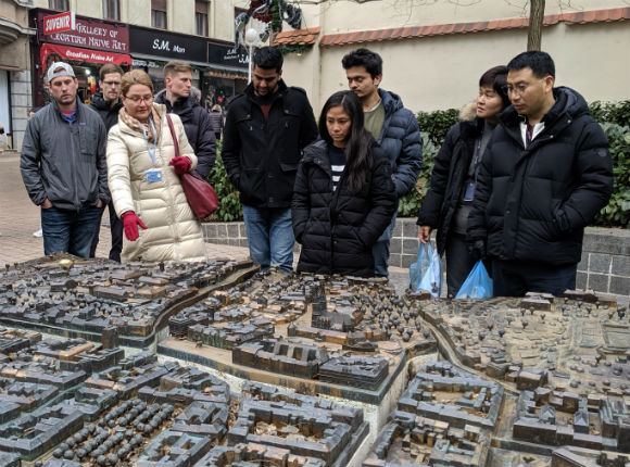 Students sightseeing in Croatia