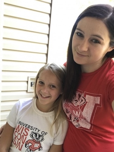 Jenna Herr and her daughter