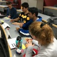 Students sitting at a workshop