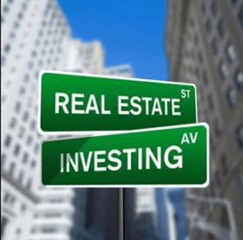 Real Estate Investing Street Sign Crossing