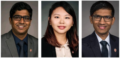 Santhosh Kosike (MBA '20), Cher Huang (MBA '20), Hridoy Das (MBA '20)