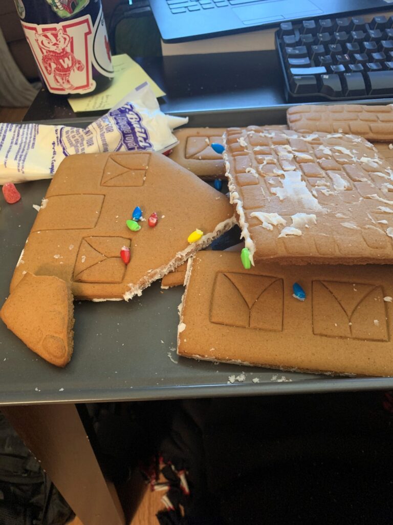 Gingerbread House Building Attempt