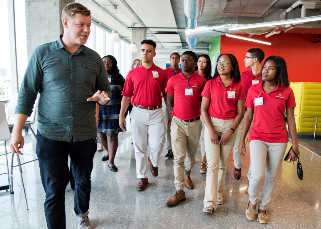 BEL students take a tour of a local business