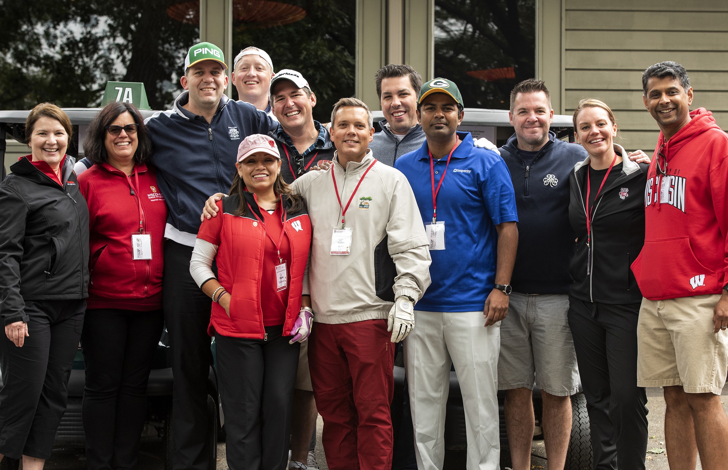 Group of MBA students at golf