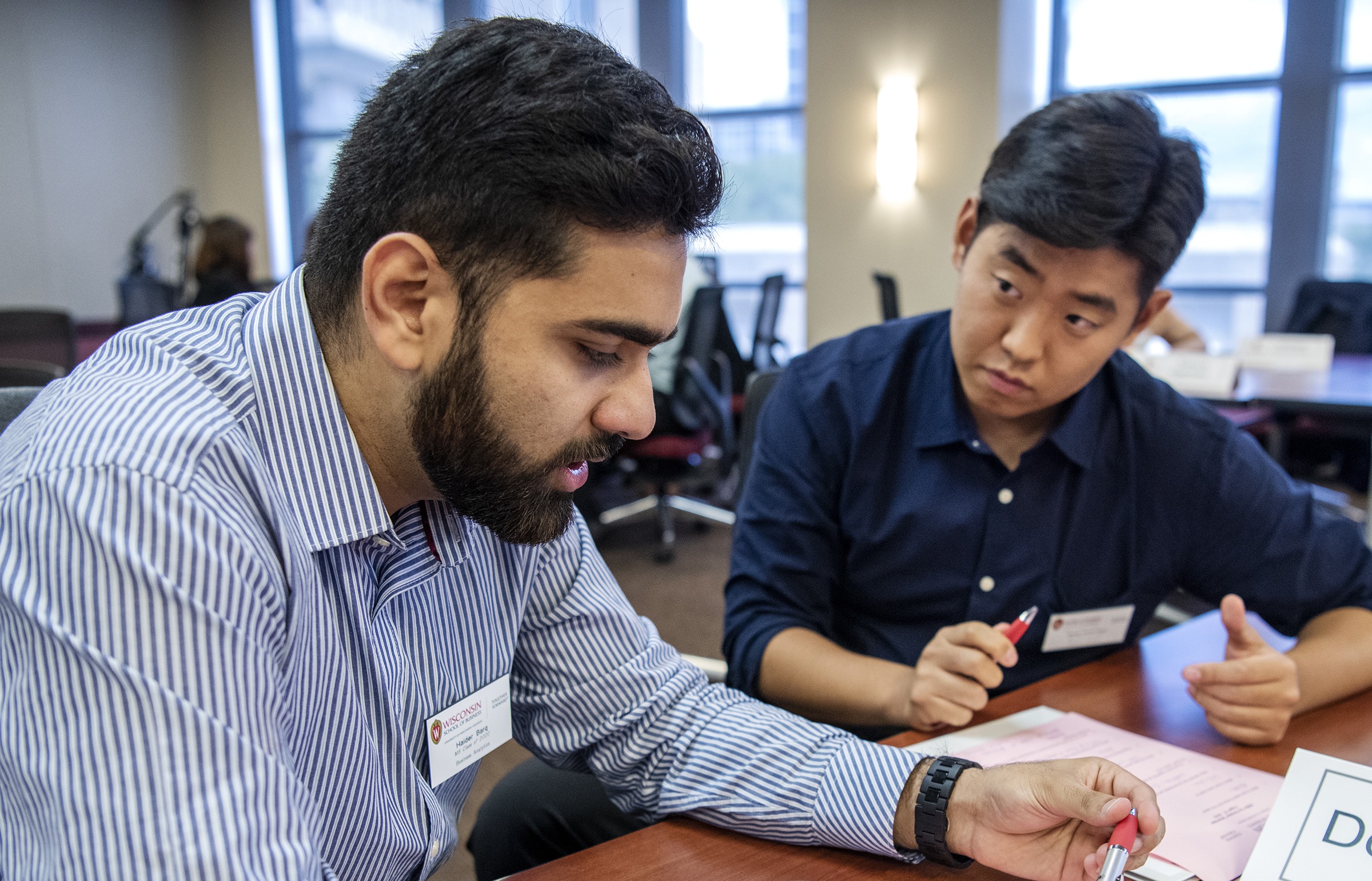 Students participate in the MS in Business Analytics Kickoff session