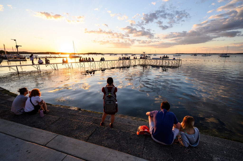 Image of Lake Mendota at sunset