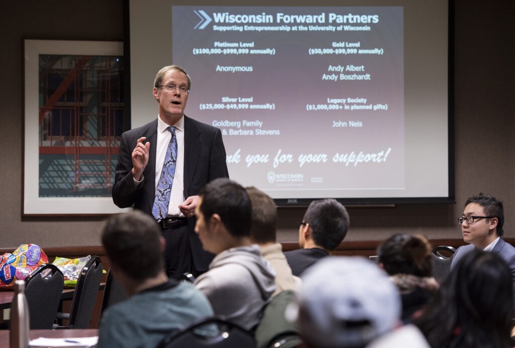 Dan Olszewski giving a presentation