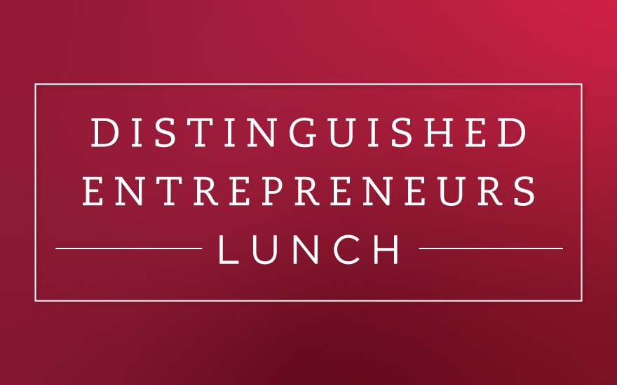 Distinguished Entrepreneurs Lunch Banner