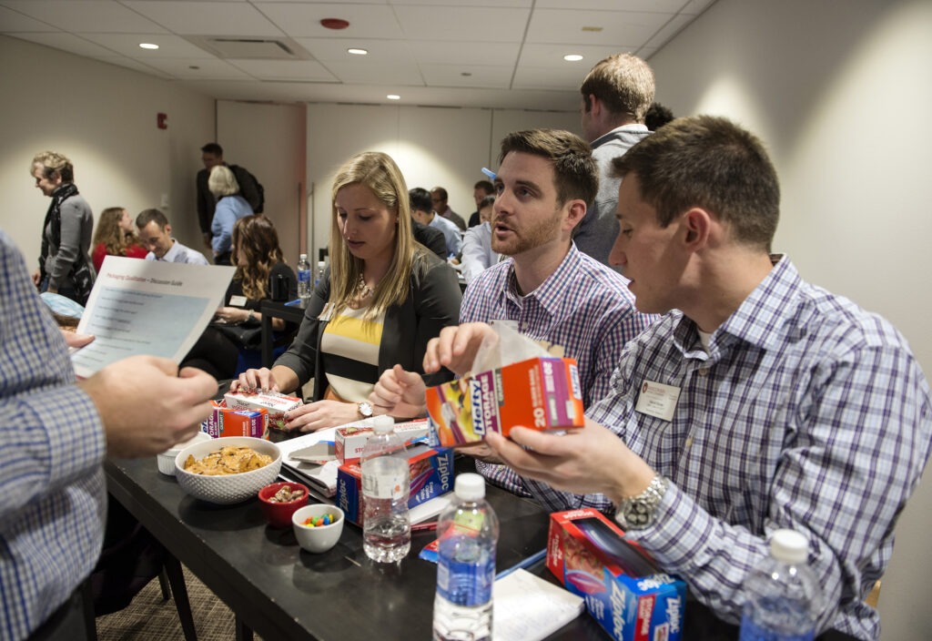 MBA students participate in a project while at SC Johnson in Chicago