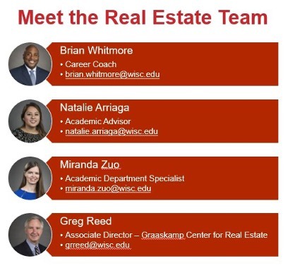 Meet the Real Estate Team: Brian Whitmore, Natalie Arriaga, Miranda Zuo, and Greg Reed