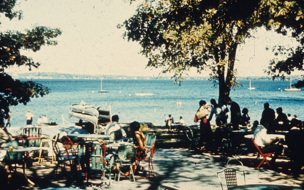 View of Lake Mendota from the terrace