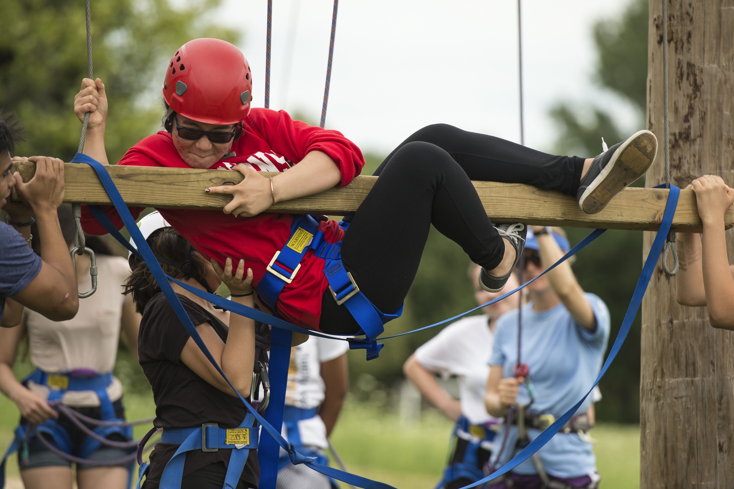 Students participate in outdoor activities