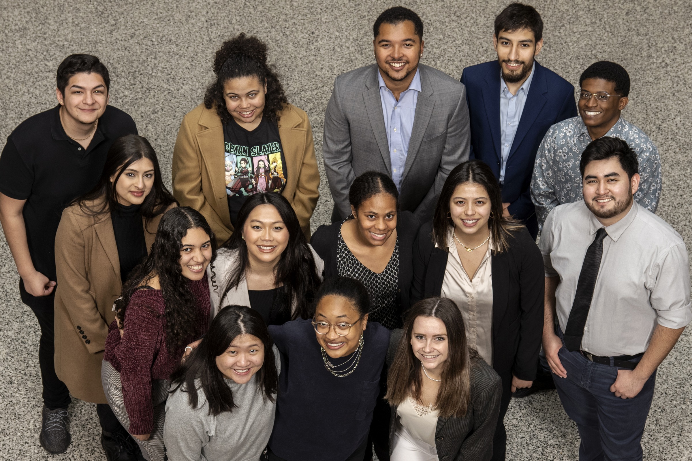 Group of BEL students taking a group photo