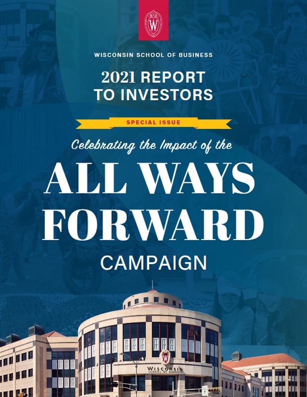 2021 Report to Investors: Celebrating the Impact of All Ways Forward campaign