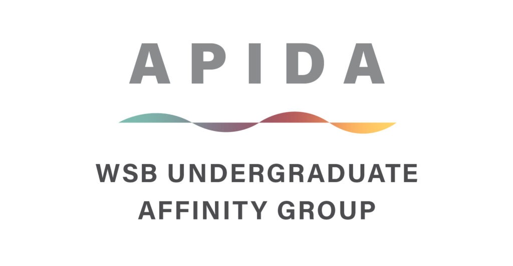 Logo for "APIDA", WSB Undergraduate Affinity Group