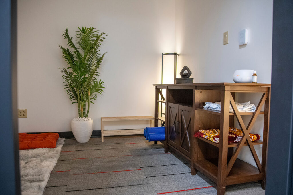 The meditation room at the new Multicultural Center at the Wisconsin School of Business.