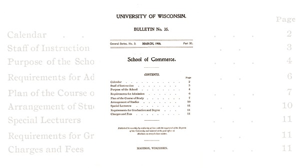 University of Wisconsin Bulletin No. 35, General Series, No. 3, March 1900