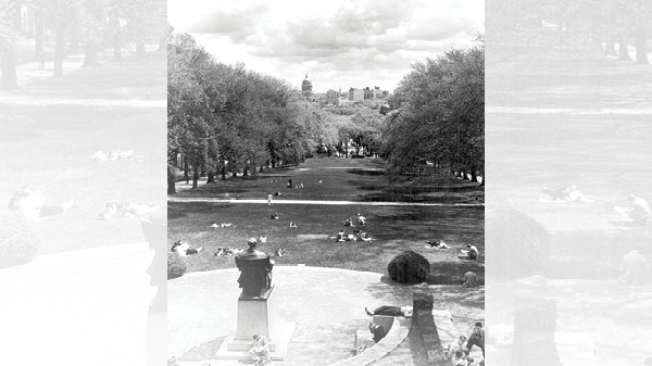 A view of Bascom Hill