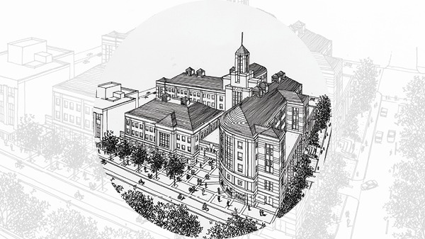 A sketch of Grainger Hall
