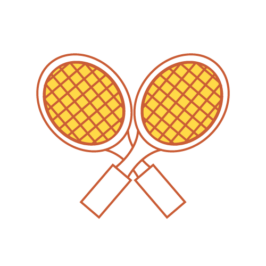 Icon of tennis rackets