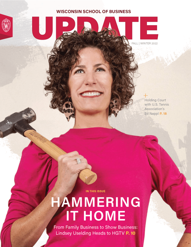 Cover for the Fall/Winter 2022 issue of Update Magazine, featuring Lindsey Uselding
