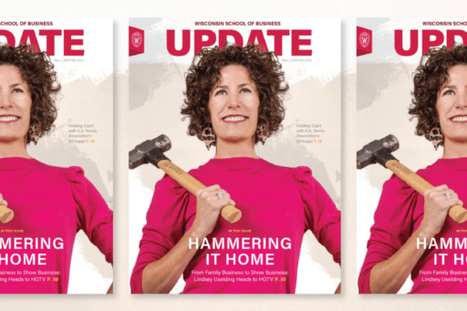 cover of Update magazine featuring Lindsey Uselding