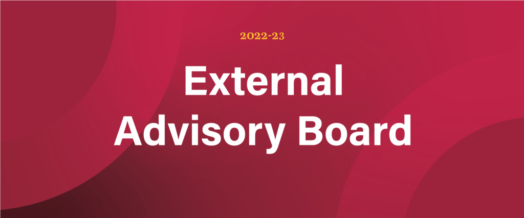 2022-2023 External Advisory Board banner.
