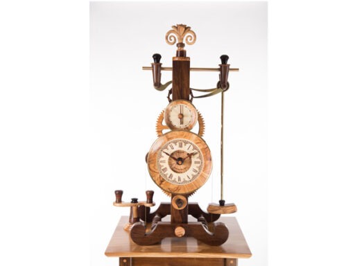 A gear-operated clock