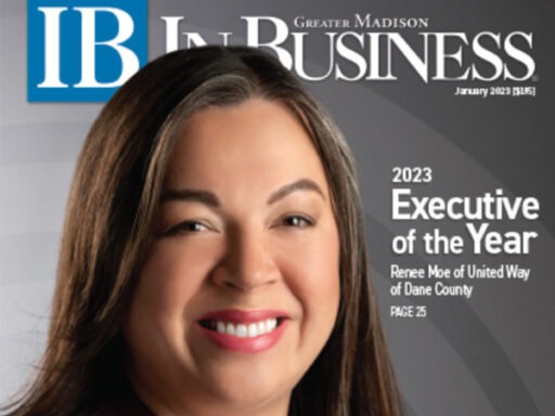 Renee Moe on the cover of In Business