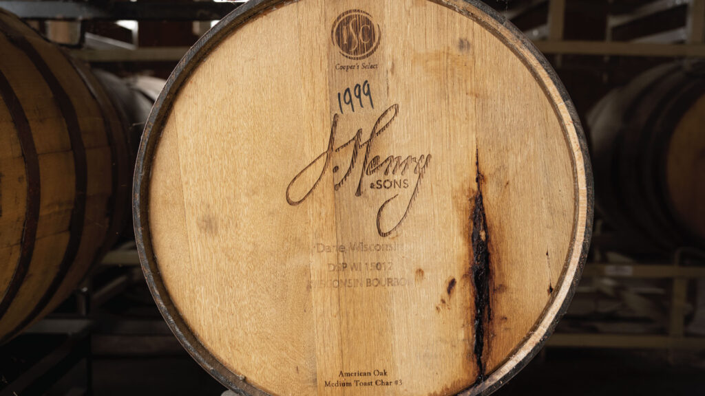 Barrel of bourbon from J. Henry and Sons