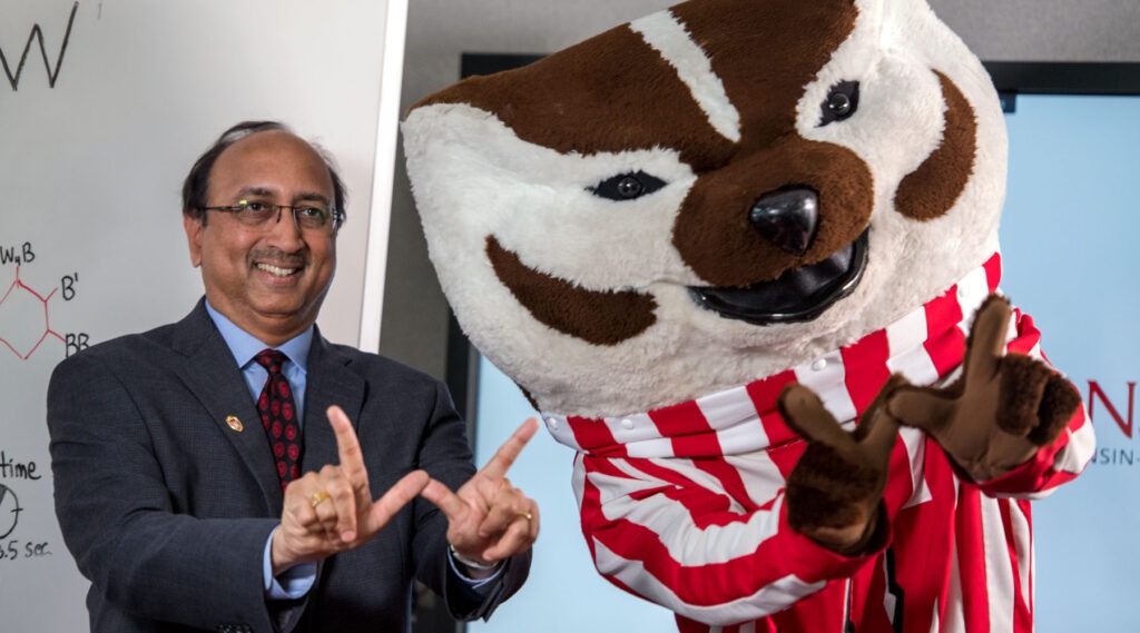 Vallabh Sambamurthy and Bucky Badger