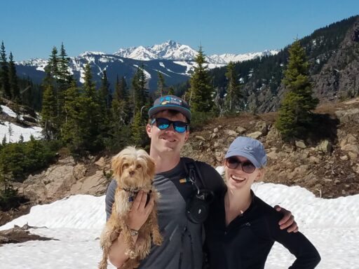 Brian, wife and dog enjoy the mountains of Colorado