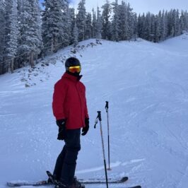 Xander on a skiing trip