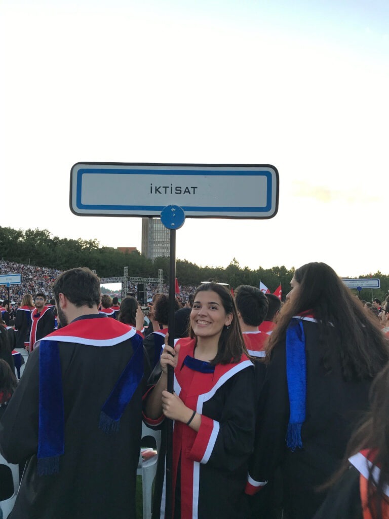 Shabnam Azimova graduating from METU