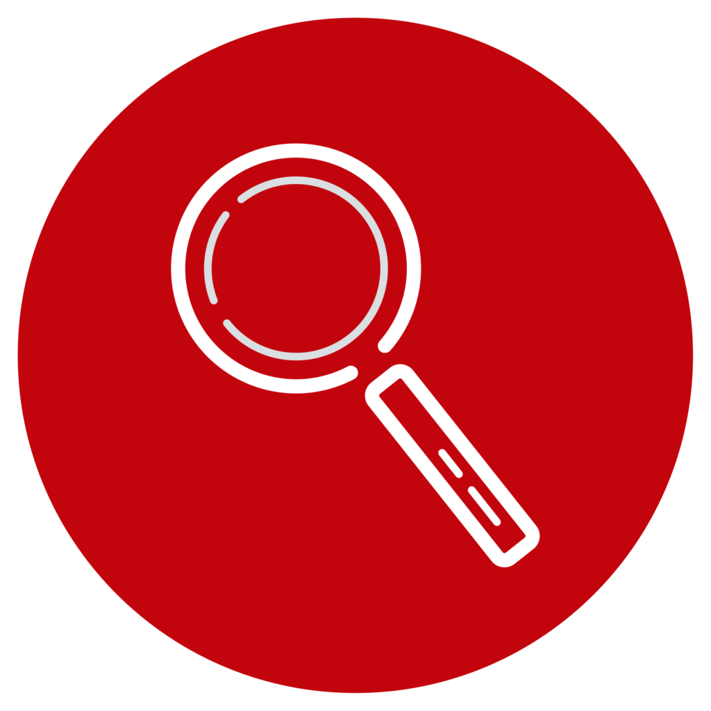 icon of a magnifying glass