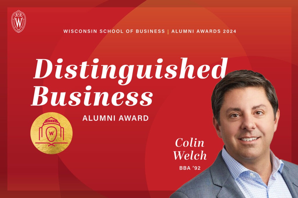 Colin Welch, Distinguished Business Alumni Award