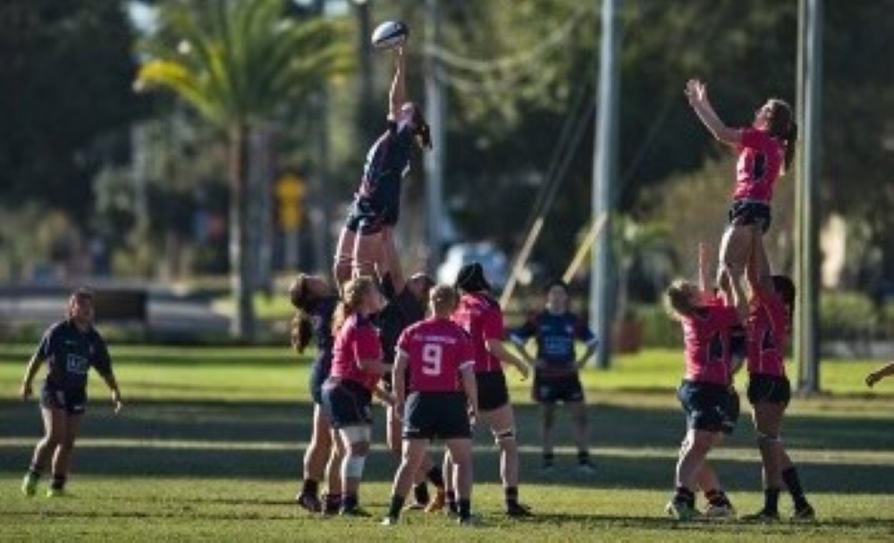 Clare playing Rugby