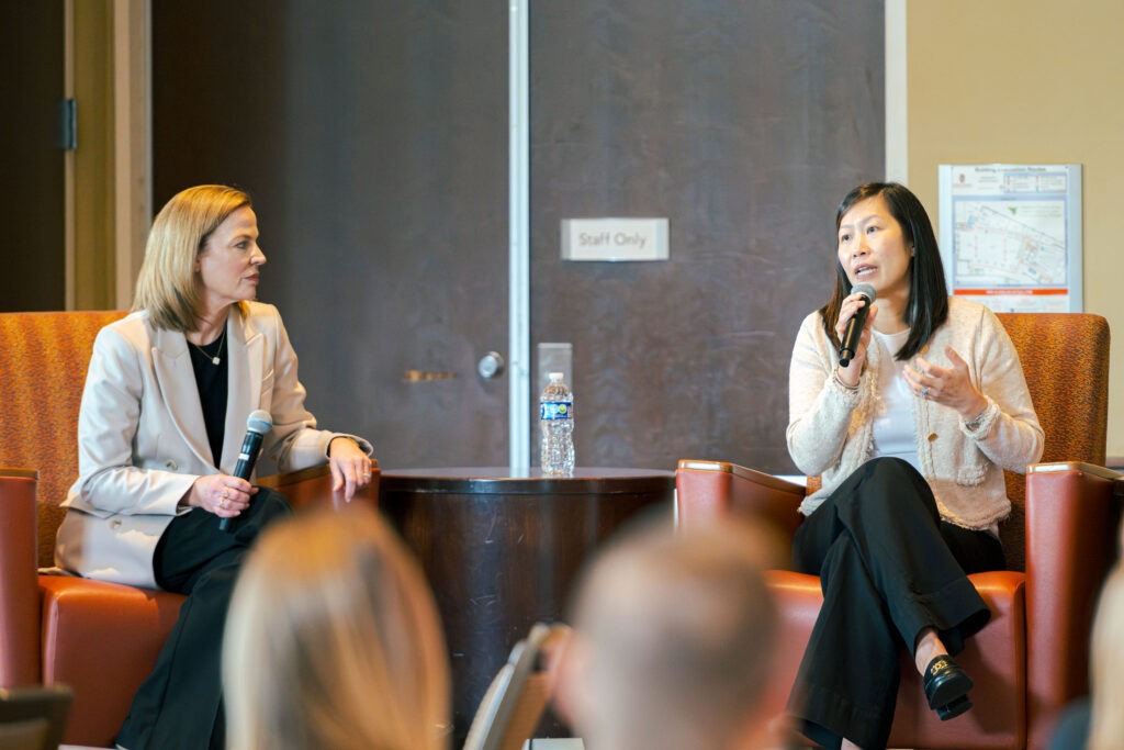 Lynn Girotto and Cynthia Chu talk about the CMO/CFO partnership at WSB's 2024 Marketing Summit